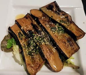 07. Baked Eggplant with Miso Sauce $10.00